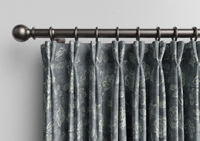 Bird Garden, Charcoal - Made to Measure Curtains - Image 10